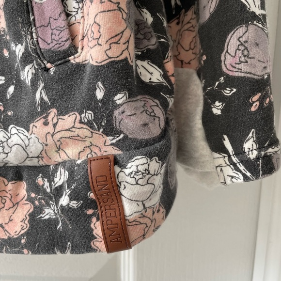 Ampersand Avenue Floral Double Hood hoodie - Picture 2 of 5